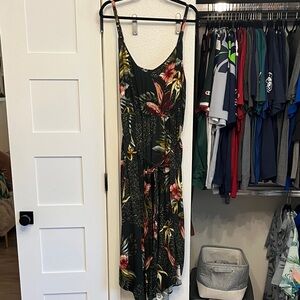 Floral Sleeveless Flowy Jumpsuit